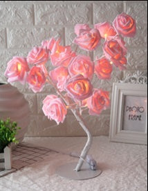 LED Tree Lamp Rose Small Lamp Modeling Table Lamp