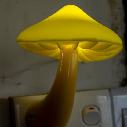 LED Night Light Mushroom Wall Socket Lamp EU US Plug Light-control Sensor