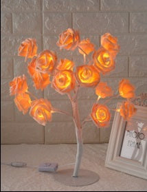 LED Tree Lamp Rose Small Lamp Modeling Table Lamp