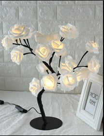 LED Tree Lamp Rose Small Lamp Modeling Table Lamp