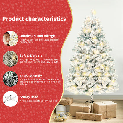 Christmas Decoration Snow Christmas Tree Mall Window Decoration Tree Cedar