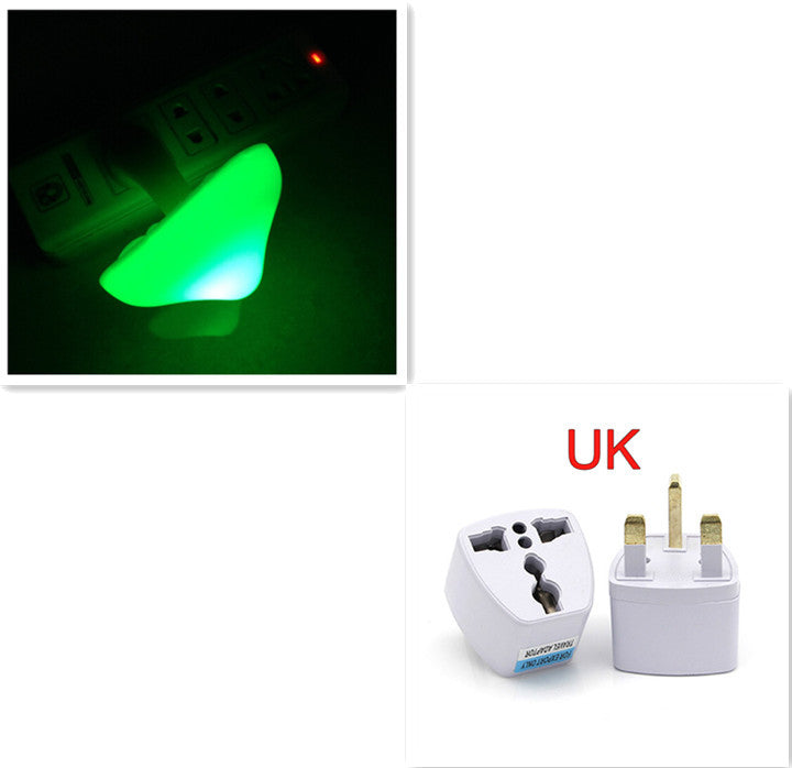 LED Night Light Mushroom Wall Socket Lamp EU US Plug Light-control Sensor