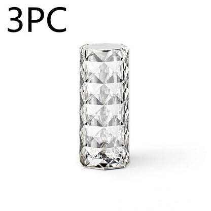 Nordic Crystal Lamp USB Table Lamps Bedroom Touch Dimming Atmosphere