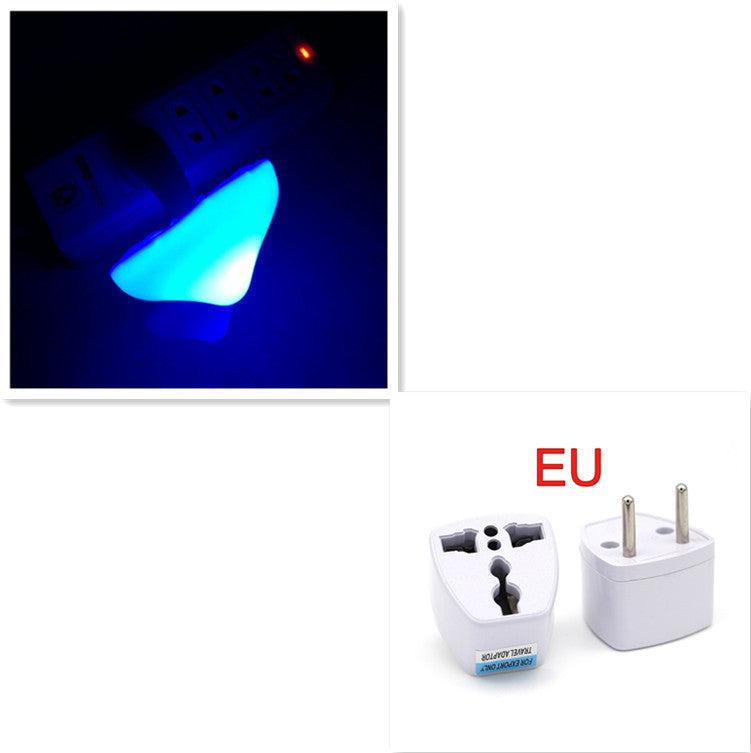 LED Night Light Mushroom Wall Socket Lamp EU US Plug Light-control Sensor