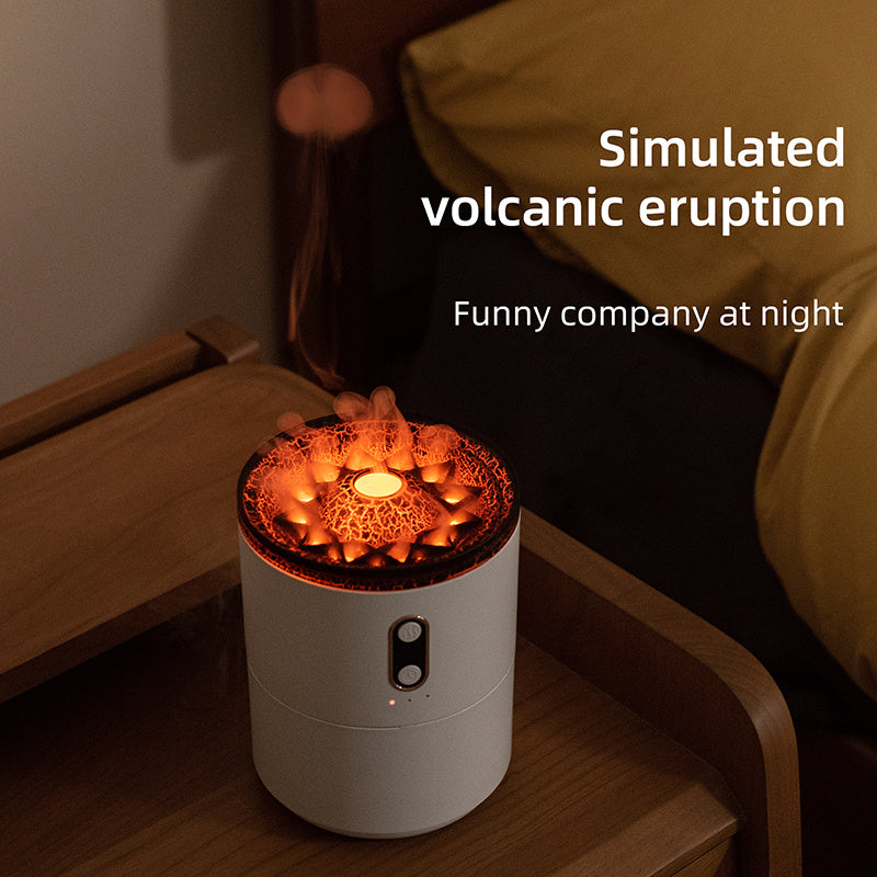 Volcanic Flame Aroma Essential Oil Diffuser USB Portable Jellyfish Air Humidifier