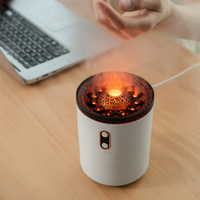 Volcanic Flame Aroma Essential Oil Diffuser USB Portable Jellyfish Air Humidifier