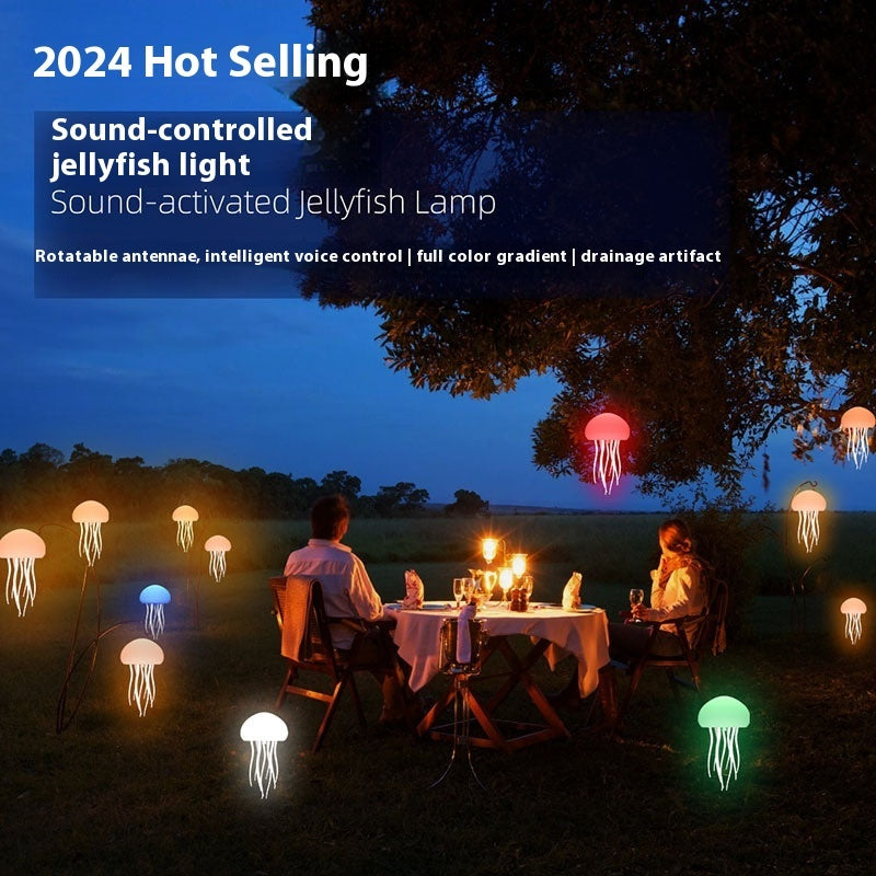 Jellyfish Mood Lamp LED Portable Decorations Smart Table Lamp For Bedside Desk