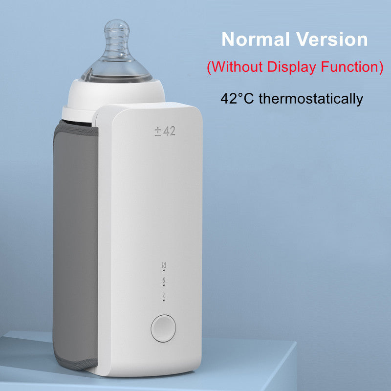 Portable Wireless USB Baby Bottle Warmer with Constant Temperature, Universal Bottle Insulation Sleeve