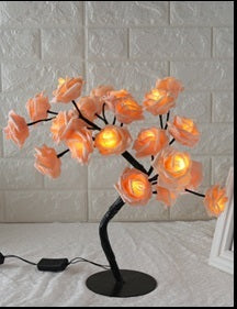 LED Tree Lamp Rose Small Lamp Modeling Table Lamp