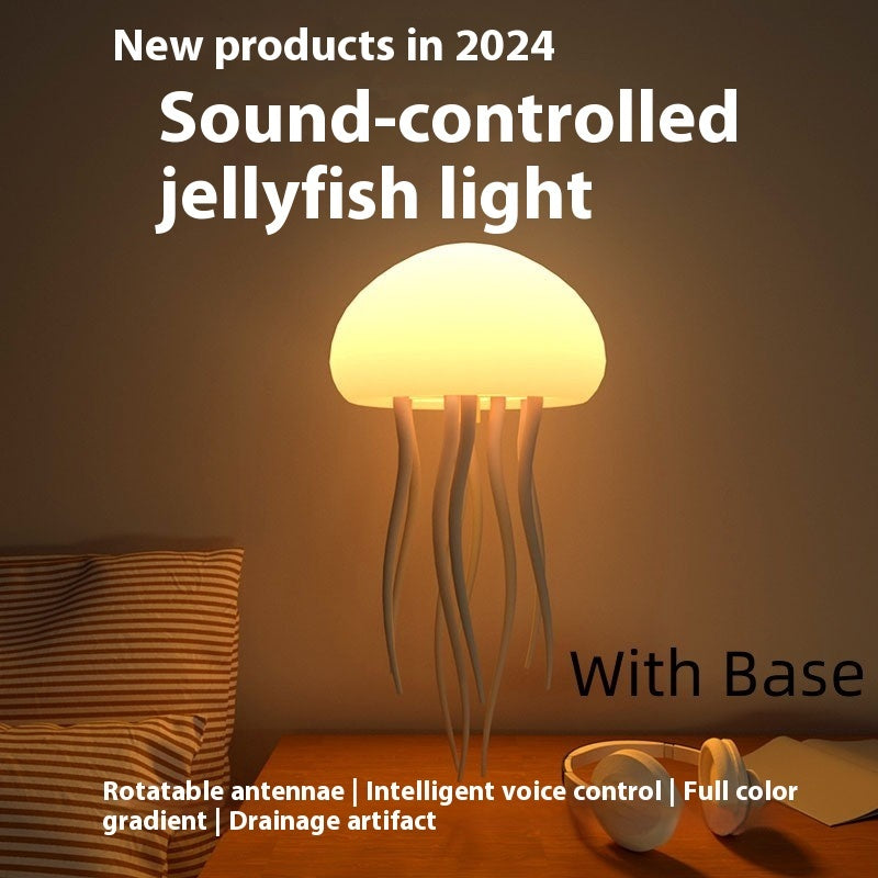 Jellyfish Mood Lamp LED Portable Decorations Smart Table Lamp For Bedside Desk