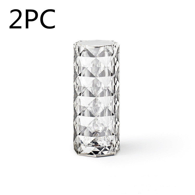 Nordic Crystal Lamp USB Table Lamps Bedroom Touch Dimming Atmosphere