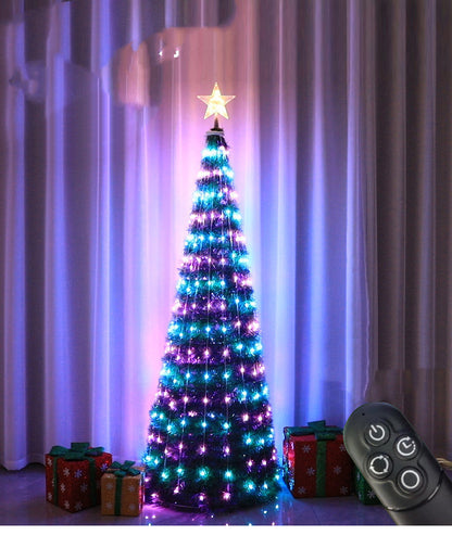 New LED Christmas Tree Lights Multi-function Point-and-control Holiday Decorations