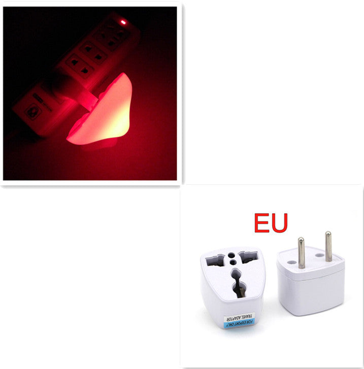 LED Night Light Mushroom Wall Socket Lamp EU US Plug Light-control Sensor