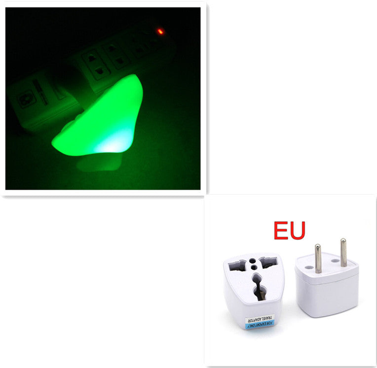 LED Night Light Mushroom Wall Socket Lamp EU US Plug Light-control Sensor