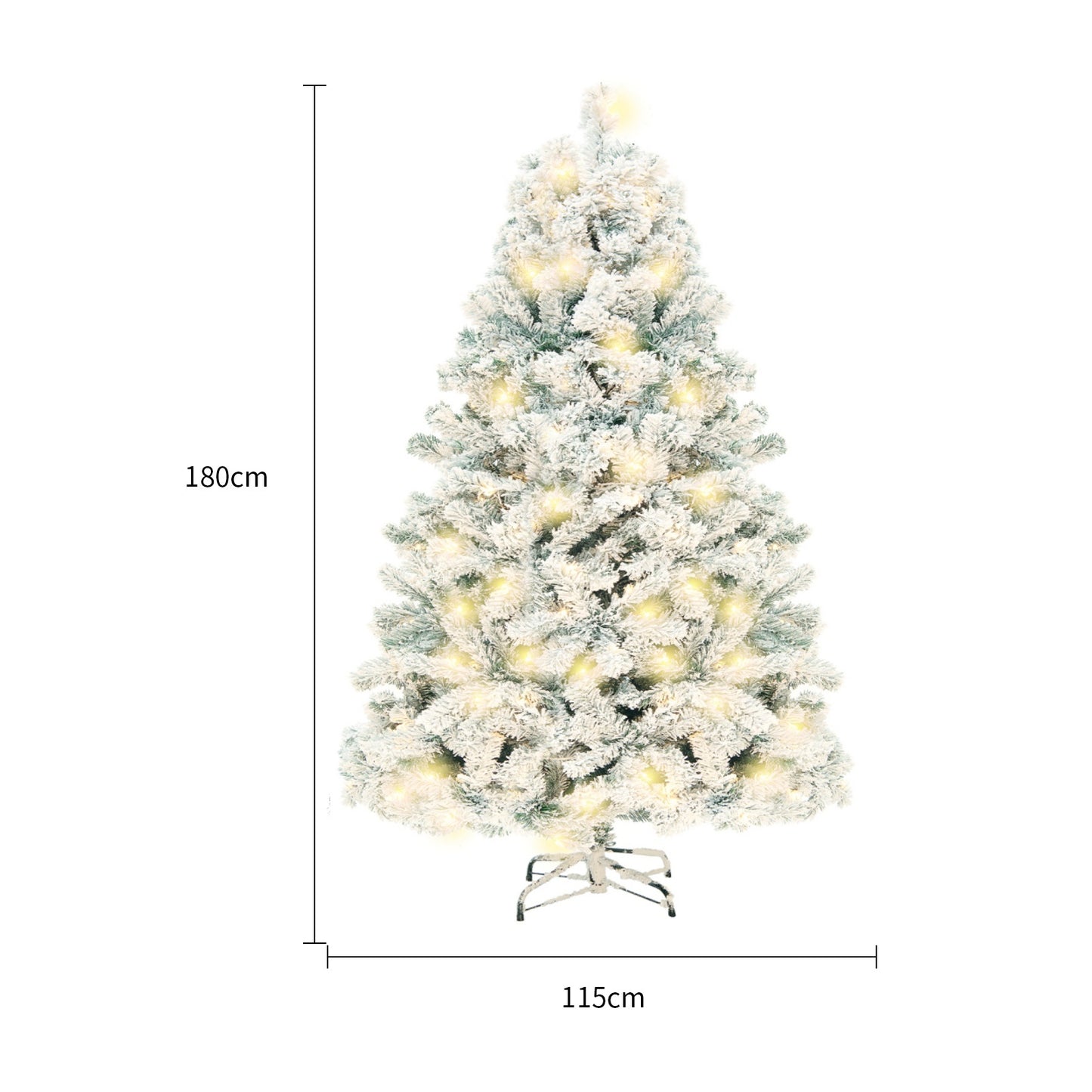 Christmas Decoration Snow Christmas Tree Mall Window Decoration Tree Cedar