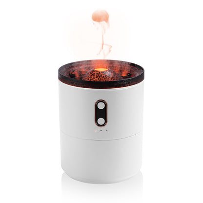 Volcanic Flame Aroma Essential Oil Diffuser USB Portable Jellyfish Air Humidifier