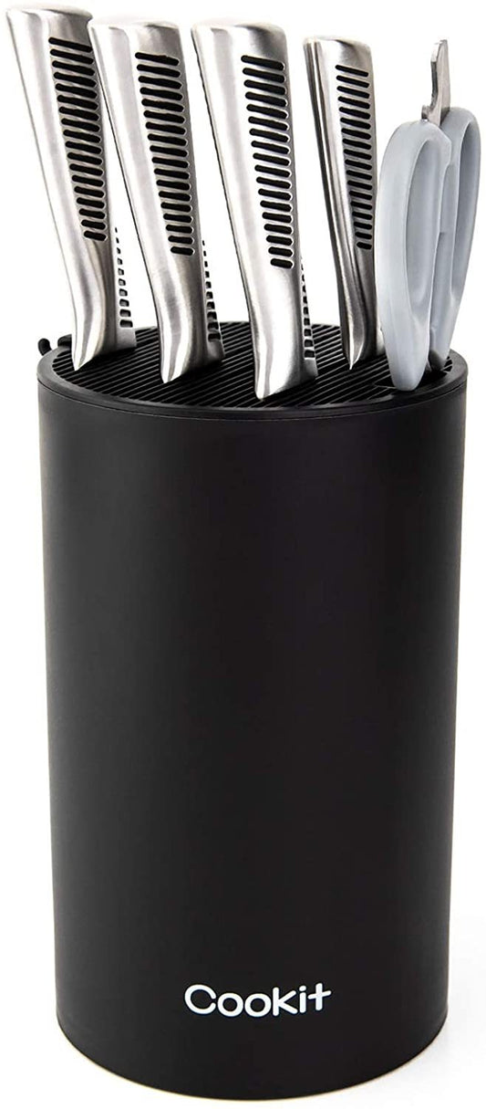 Round Black Knife Holder for Kitchen