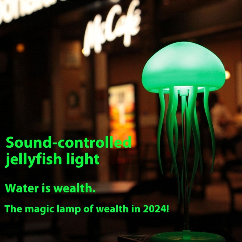 Jellyfish Mood Lamp LED Portable Decorations Smart Table Lamp For Bedside Desk