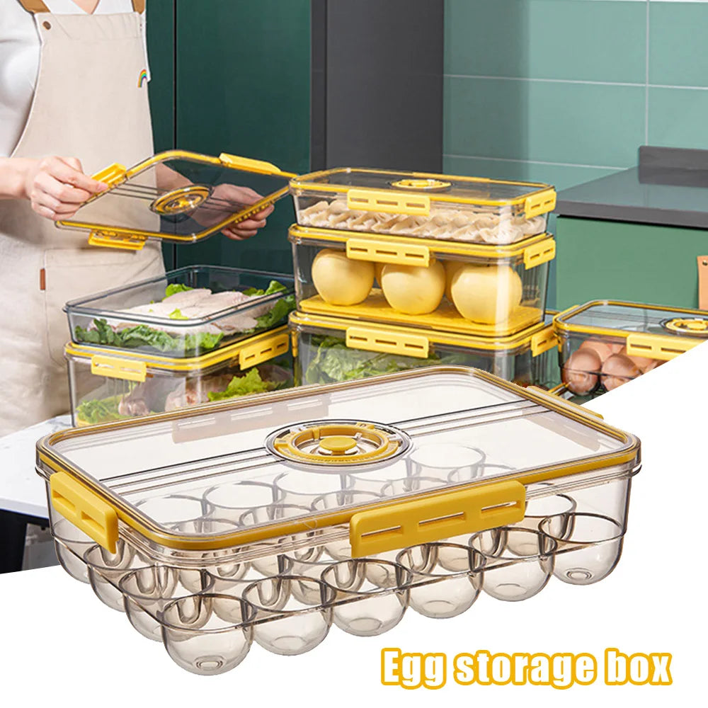 Grid Egg Storage Box Portable Egg Holder